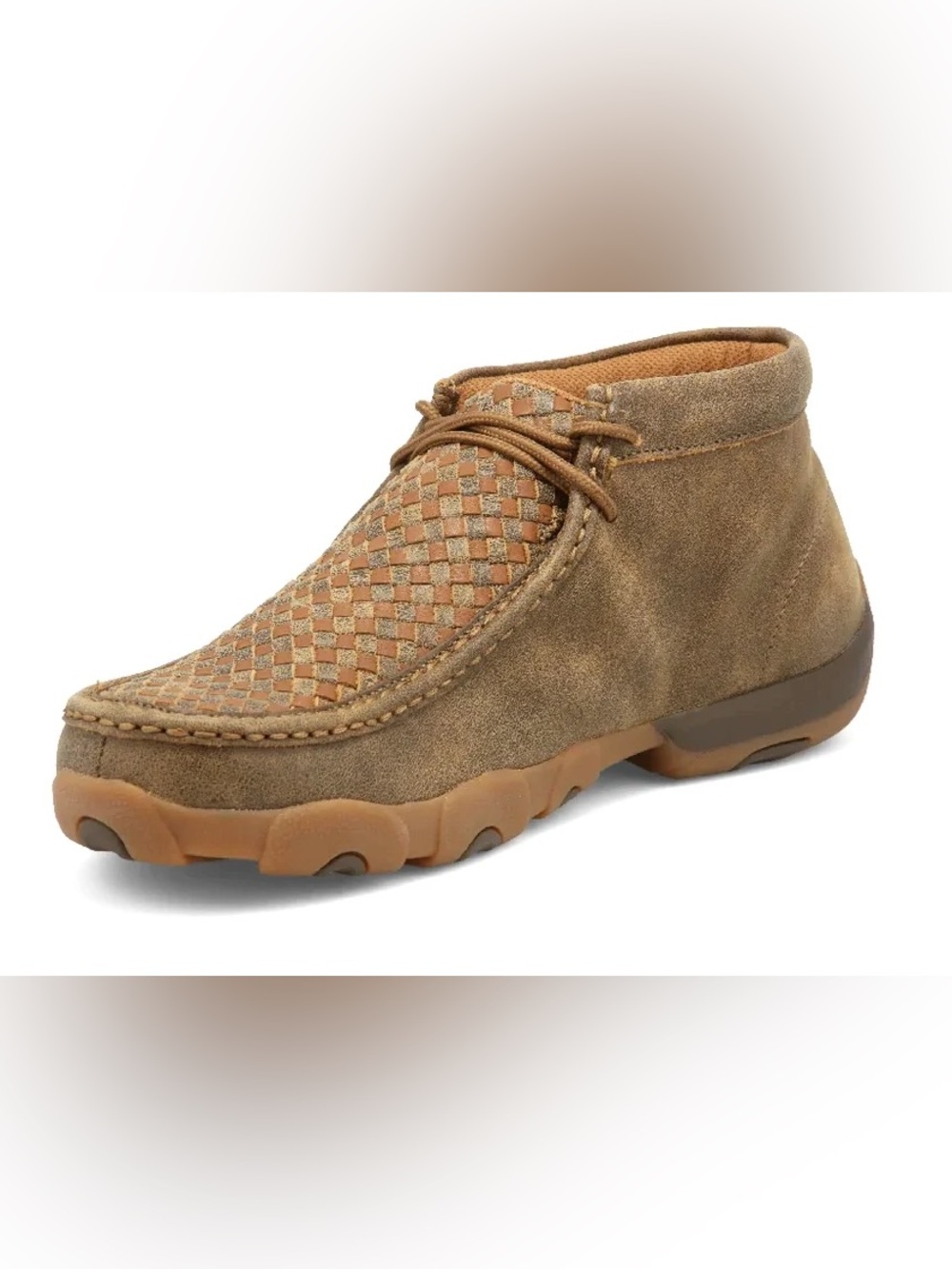 Twisted X Chukka Driving Moc Shoes Sz 13 Mens Bomber/Tan Weave